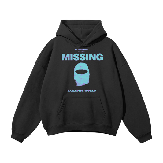 Blue Missing Paradise Oversized Hoodie